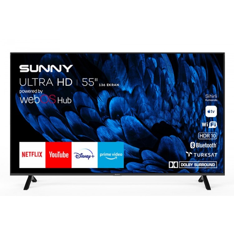 SUNNY 55’’ Frameless UHD 4K webOS 2.0 Smart TV SN55FMN252 SUNNY 55’’ Frameless UHD 4K webOS 2.0 Smart TV SN55FMN252