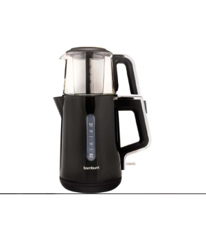 Bambum Cam Demlikli Çay Makinesi Siyah B6046